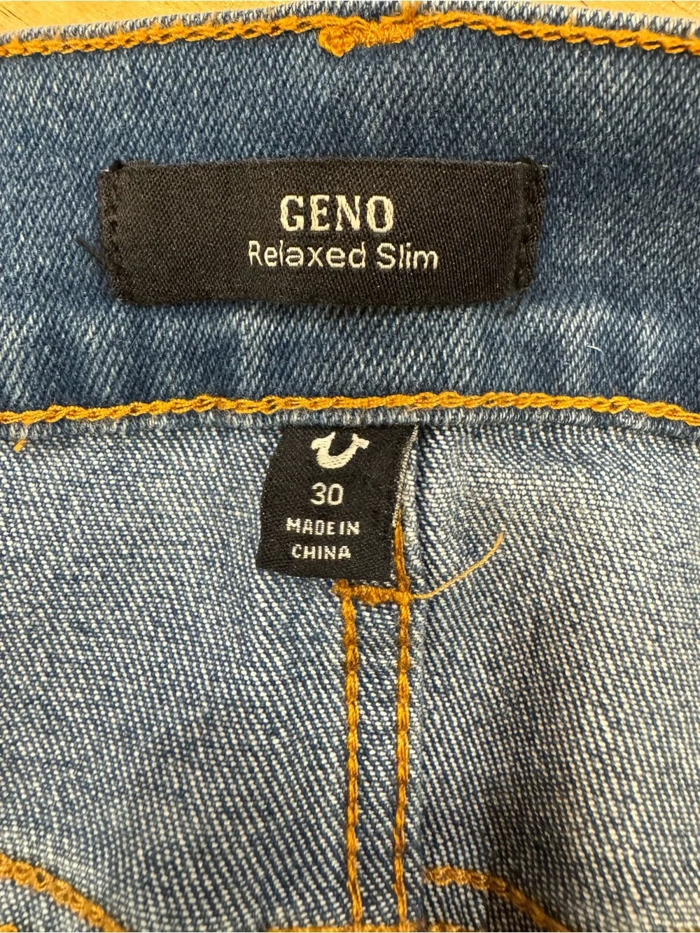 True Religion Geno Relaxed Slim Men's Blue Denim Jeans Sz. 30